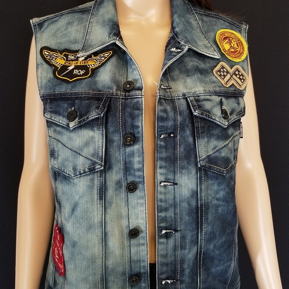 Ring of Fire Denim Vest